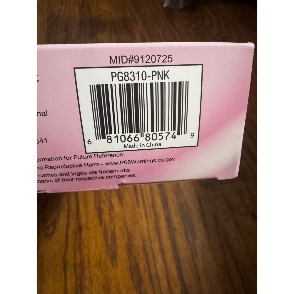Vivitar Simply Beautiful Ceramic Tourmaline Curling Wand 1/2-1 Inch Pink - Picture 2 of 4
